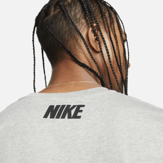 Nike Grey Repeat Mens Sportswear T Shirt - Image 3
