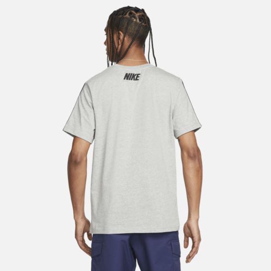 Nike Grey Repeat Mens Sportswear T Shirt - Image 5