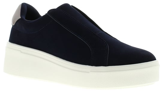 Womens Canvas Flatform Shoes Ultimate Slip On navy - Image 1