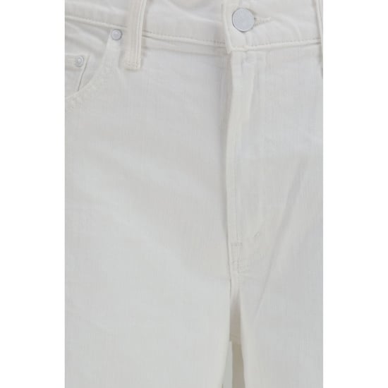 Mother Denim White Cotton Jeans Denim - Image 3
