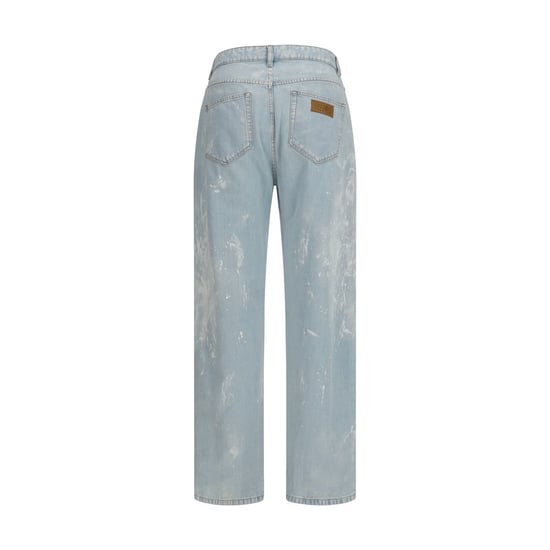 MM6 Blauw Katoenen Recht-Pijpen Jeans - Image 2