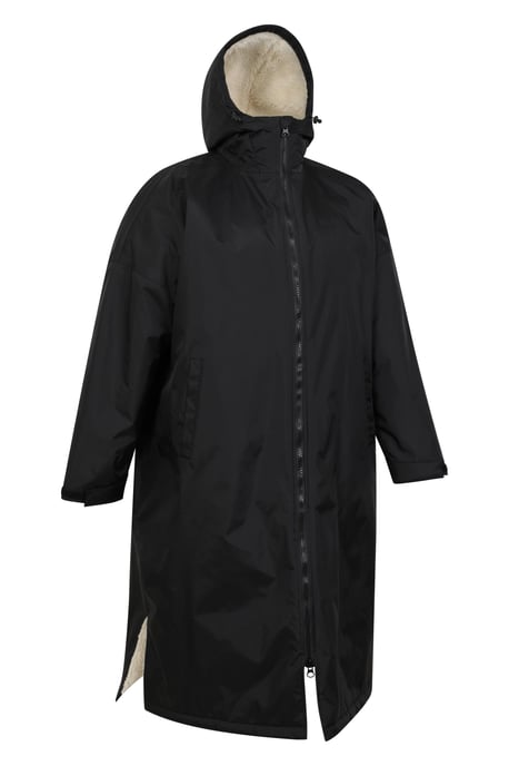 'Tidal' Men's Changing Robe Windproof Taped Seams Beach Swimwear Black - Image 3