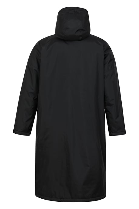 'Tidal' Men's Changing Robe Windproof Taped Seams Beach Swimwear Black - Image 4