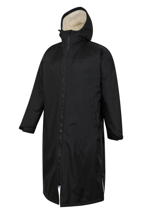 'Tidal' Men's Changing Robe Windproof Taped Seams Beach Swimwear Black - Image 5
