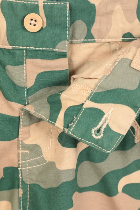 'Camo' Kids Cargo Shorts Cotton Multiple Pockets Comfy Casual Bottoms Ecru - Image 6