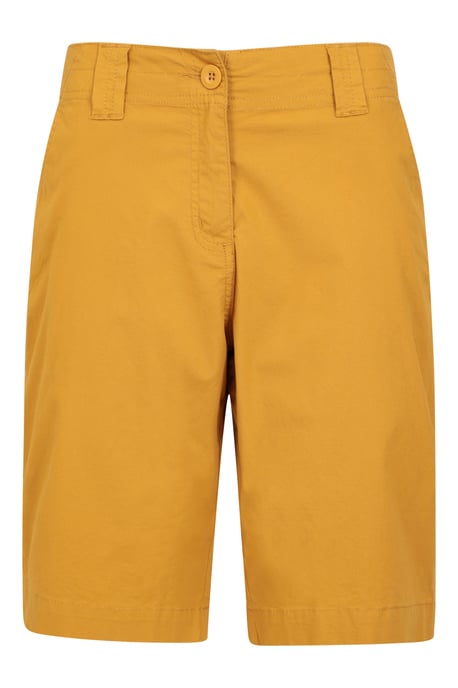 'Coast' Women's Shorts Sun Protection Stretchy Casual Bottoms Mustard - Image 3