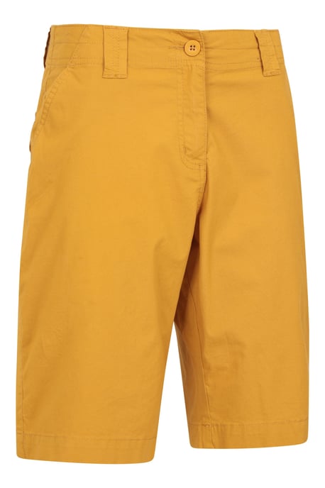 'Coast' Women's Shorts Sun Protection Stretchy Casual Bottoms Mustard - Image 4