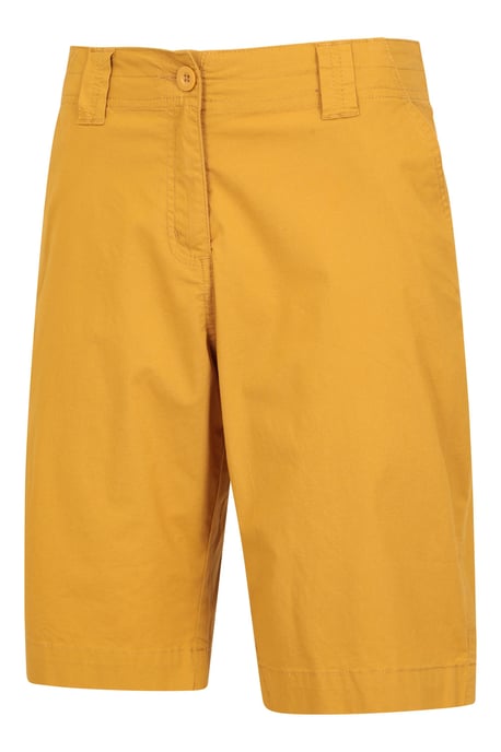 'Coast' Women's Shorts Sun Protection Stretchy Casual Bottoms Mustard - Image 6