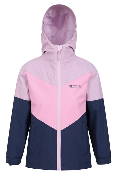 'Lightning' Kids 3 in 1 Waterproof Jacket Inner Fleece Full Zip Hood Winter Coat Dark Blue - Image 5