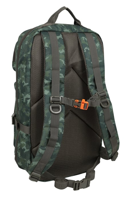 'Legion' Backpack with Rain Cover Emergency Whistle Spacious Hiking Rucksack Beige - Image 3