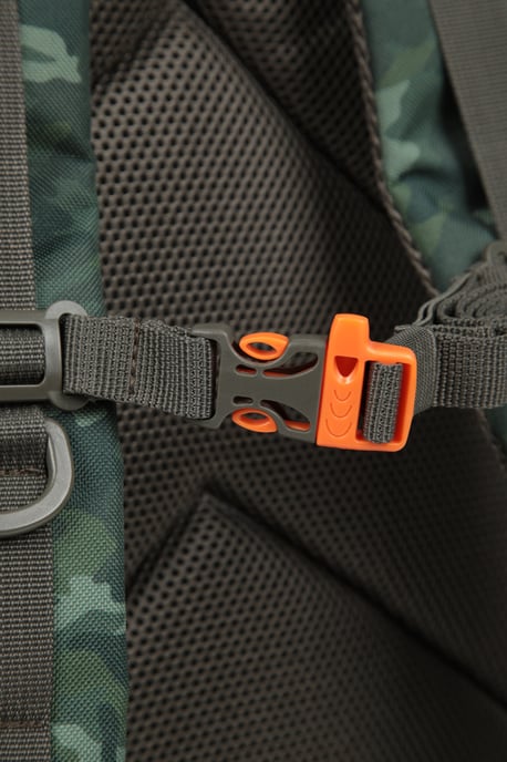 'Legion' Backpack with Rain Cover Emergency Whistle Spacious Hiking Rucksack Beige - Image 4