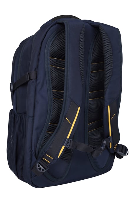 'Vic' Unisex Laptop Bag with Multiple Pockets Everyday Travel Backpack Mustard - Image 3