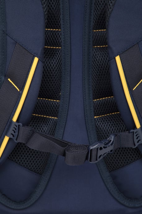 'Vic' Unisex Laptop Bag with Multiple Pockets Everyday Travel Backpack Mustard - Image 5