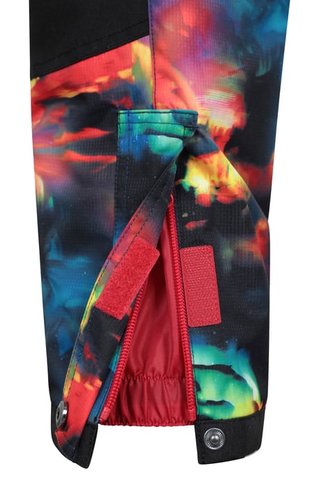 'Raptor' Kids Snow Pants Warm Snow Proof Elastic Waistband Winter Ski Trousers Red - Image 5