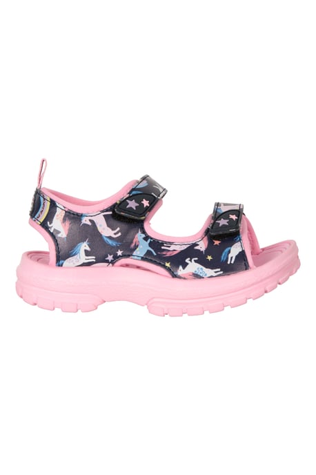 'Sand' Kids Sandals with Touch Strap Fastening Summer Shoes Lilac - Image 2