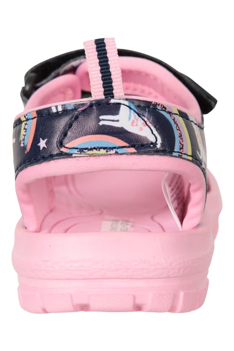 'Sand' Kids Sandals with Touch Strap Fastening Summer Shoes Lilac - Image 4