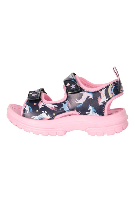 'Sand' Kids Sandals with Touch Strap Fastening Summer Shoes Lilac - Image 5