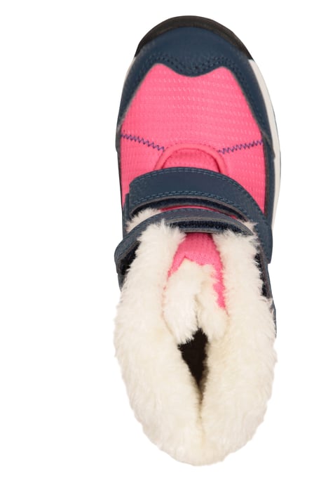 'Comet' Kids Snow Boots Faux Fur Lined Waterproof Walking Winter Shoes Pink - Image 5
