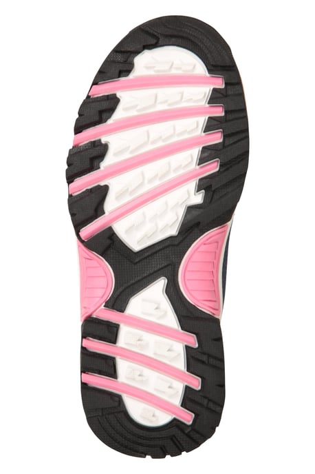 'Comet' Kids Snow Boots Faux Fur Lined Waterproof Walking Winter Shoes Pink - Image 6