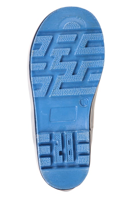 'Pattern' Winter Junior Wellies Lightweight Flexible Kids Fleece Lined Rain Boot Teal - Image 3