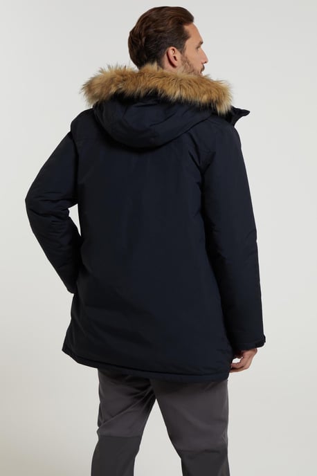 'Traverse' Men's Jacket Waterproof Breathable Warm Cosy Coat Black - Image 4