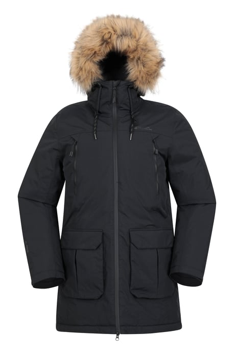 'Traverse' Men's Jacket Waterproof Breathable Warm Cosy Coat Black - Image 5
