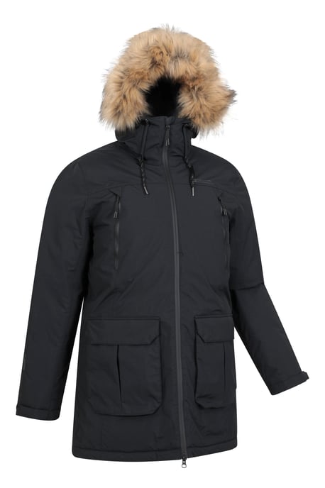 'Traverse' Men's Jacket Waterproof Breathable Warm Cosy Coat Black - Image 6