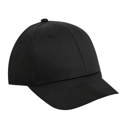 Beechfield Urbanwear 6 Paneel Snapback Cap (Zwart) - Image 2