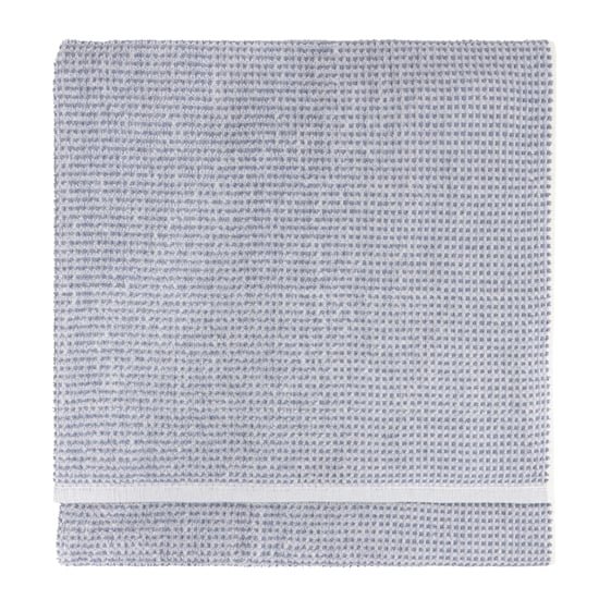 Hebden Textured Waffle 100% Cotton Bath Sheet, Denim Blue - Image 2
