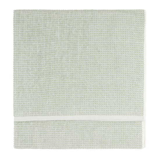 Hebden Textured Waffle 100% Cotton Bath Sheet, Bay Green - Image 2