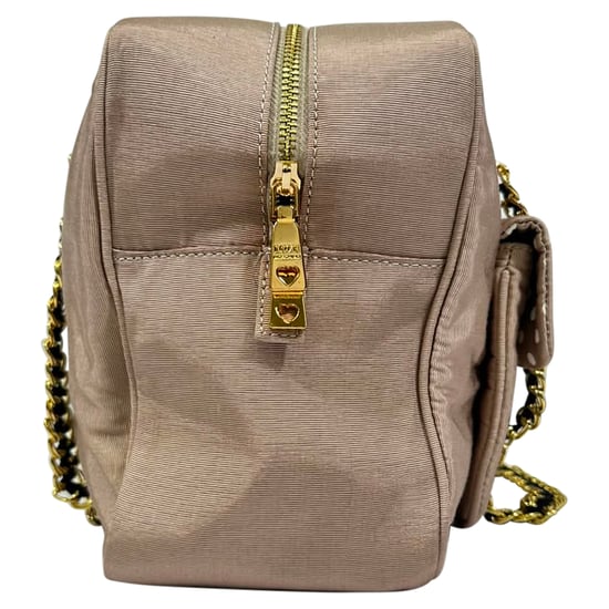 Love Moschino Chain Shoulder Bag in Pink Cotton - Image 2