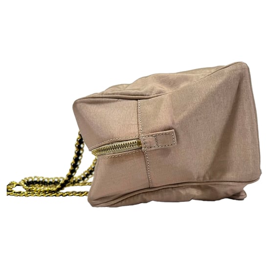 Love Moschino Chain Shoulder Bag in Pink Cotton - Image 4