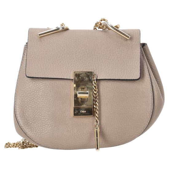 Chloé Pebbled Small Drew Bag in Beige Leather - Image 1