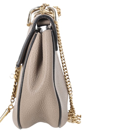 Chloé Pebbled Small Drew Bag in Beige Leather - Image 2