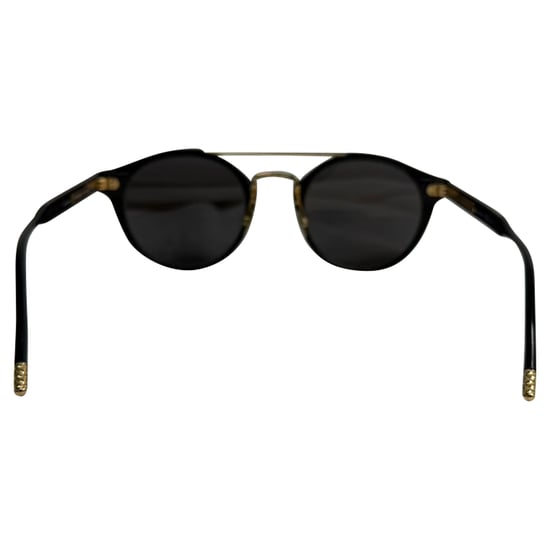 Bottega Veneta Round Tinted Sunglasses in Black Acetate - Image 3