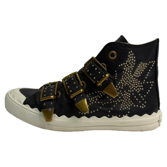 Chloé Nitade Höga Sneakers i Svart Läder - Image 4