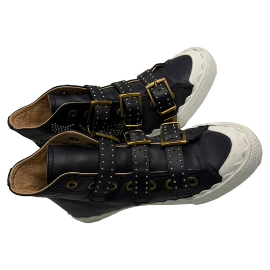 Chloé Nitade Höga Sneakers i Svart Läder - Image 5