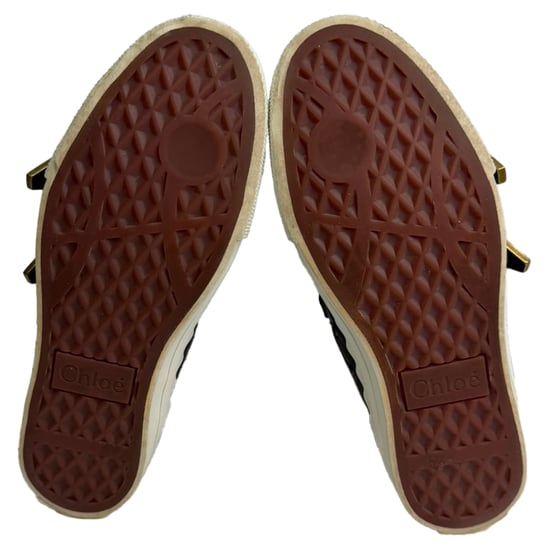 Chloé Nitade Höga Sneakers i Svart Läder - Image 6
