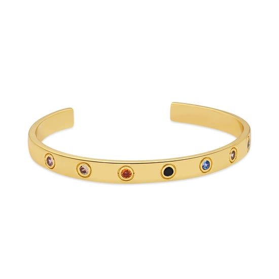 Luxenter Armband met veelkleurige zirkonia en 18-karaats geelgouden afwerking - Beru - Image 1