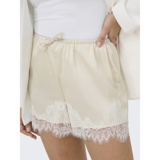 Only onlmenus lace satin shorts wvn ex 15385146 birch white lace - Image 5