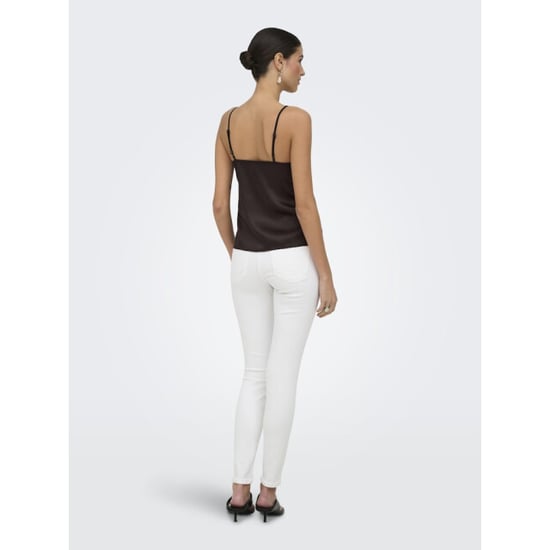 Only onlfaraya strap lace satin top wvn 15380254 chocolate torte - Image 4