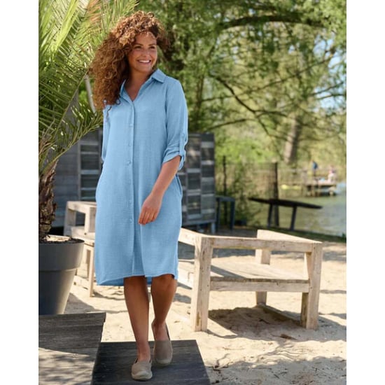 FOS Amsterdam Fos 7811 jurk lina uni lyocell look jeans - Image 1
