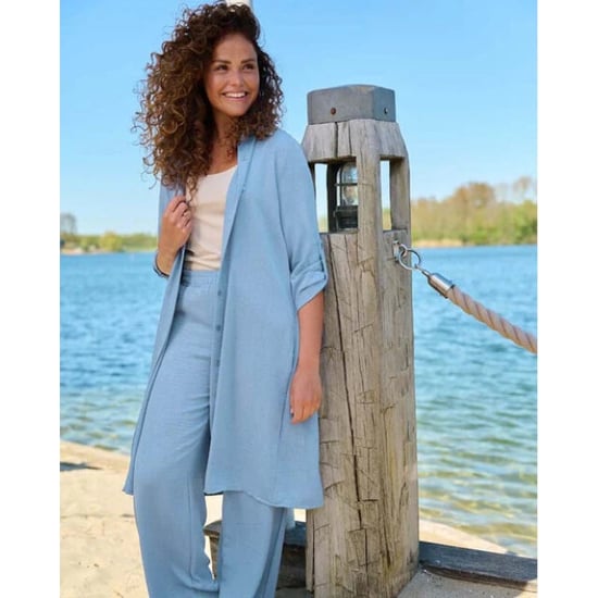 FOS Amsterdam Fos 7811 jurk lina uni lyocell look jeans - Image 3