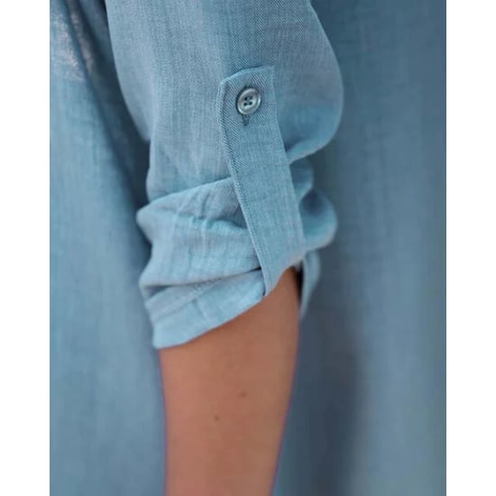 FOS Amsterdam Fos 7811 jurk lina uni lyocell look jeans - Image 4