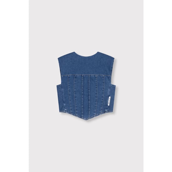 Alix The Label Denim corset top - - Image 1