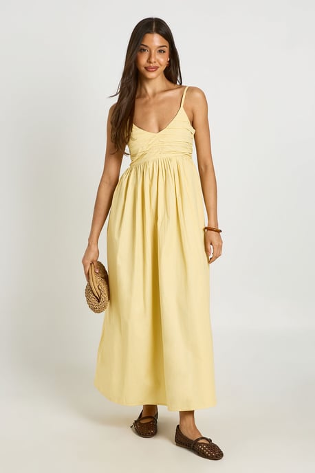 Ruched Bust Strappy Midaxi Dress - Image 1