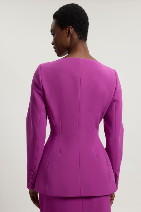 Compact Stretch Tailored Single Breast Blazer - Image 5