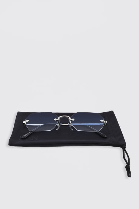 Hexagon Frameless Sunglasses - Image 2