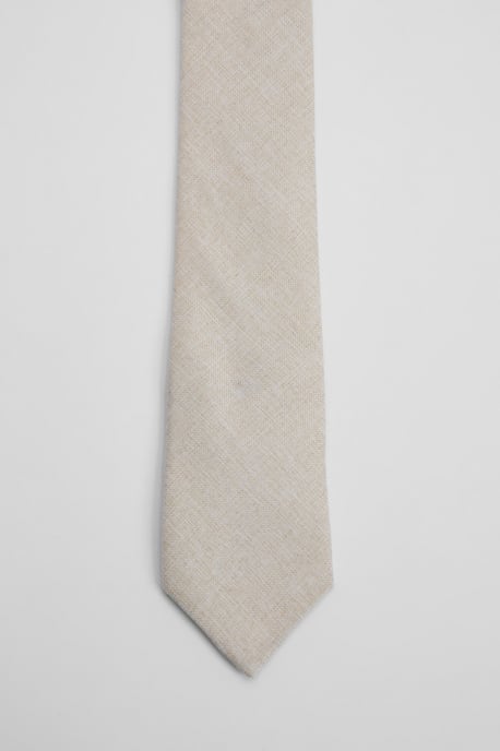 Champagne Linen Look Tie - Image 3