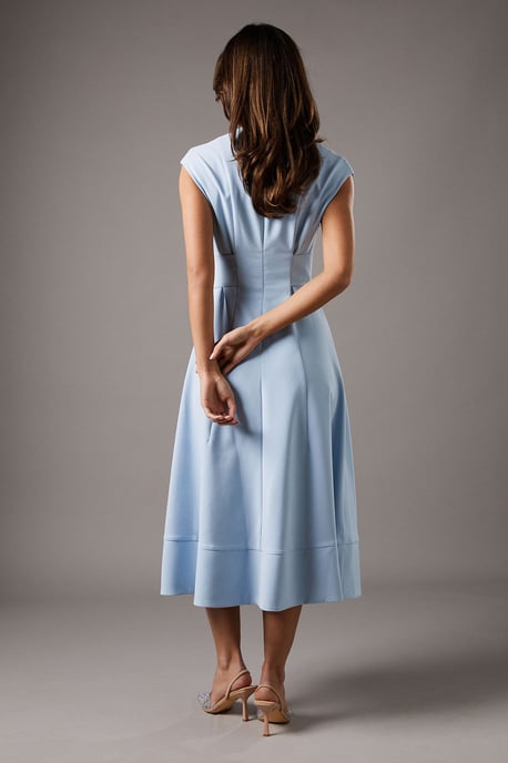 Belted Crepe Dress - Image 3